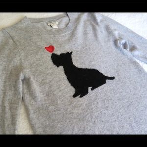J. Crew Scottish Terrier Dog Sweater. Size XS